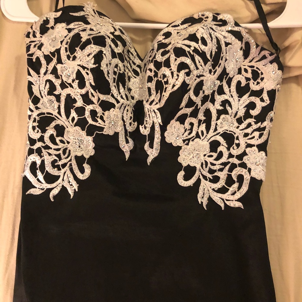 Beautiful black trumpet style prom dress